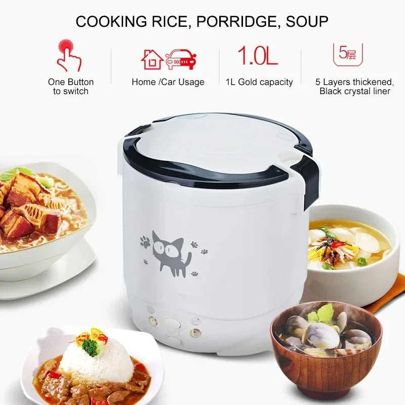 CoveCook™ Portable Mini Rice Cooker (1L)