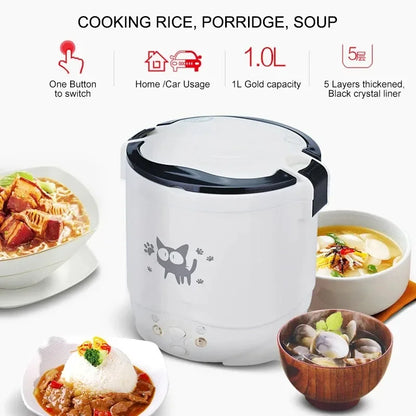 CoveCook™ Portable Mini Rice Cooker (1L)
